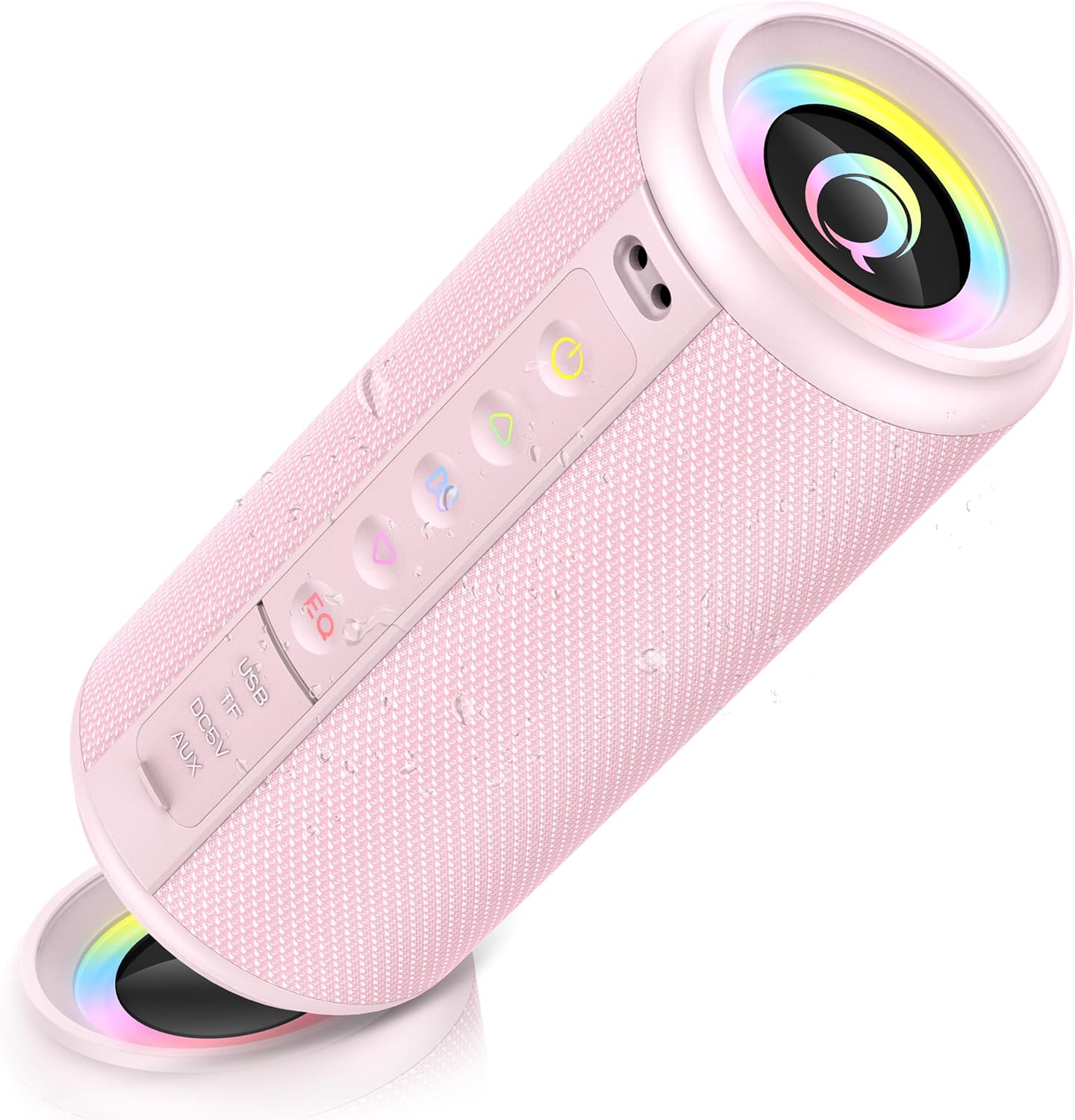 Portable Bluetooth Speaker, Bluetooth 5.4 Wireless Speaker with 20W HD Loud Stereo Sound, 20H Playtime, IP7 Waterproof, LED Lights, TWS Pairing, Built-in Mic, for Outdoor, Home, Party, Beach, Gift