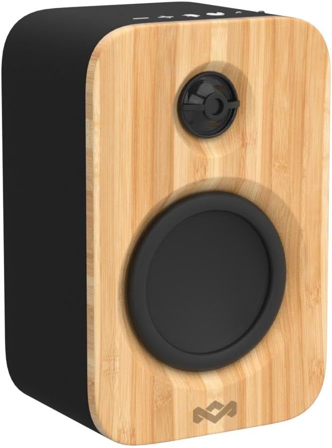 House of Marley Get Together Duo, Powerful Bookshelf Speakers with Wireless Bluetooth Connectivity and Sustainable Materials