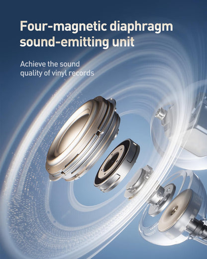 Popo Air Open Headphones, Open-Ring Comfort with Tri-Curve Snug Clip, Powerful Sound with Super Bass, 4-Mic Clear Calls, IP55 Waterproof, 32H Playtime, Lightweight (Purple)