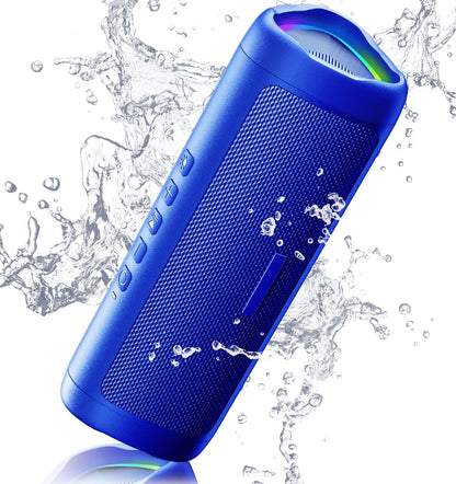 Bluetooth Speaker Gifts for Men: Portable Wireless, IPX5 Waterproof, White Elephant Gifts for Adults, Stocking Stuffers for Teens Boy Girl, Up to 20H Playtime, TWS Pair, for Home/Party/Outdoor (Black)