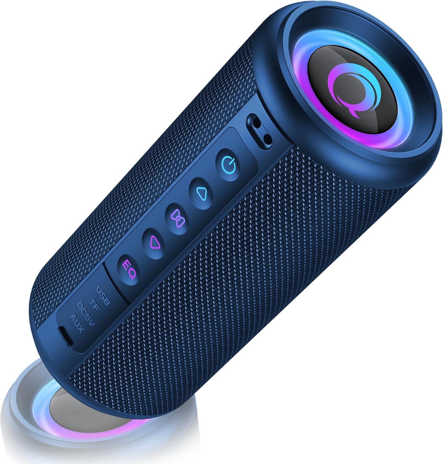 Portable Bluetooth Speaker, Bluetooth 5.4 Wireless Speaker with 20W HD Loud Stereo Sound, 20H Playtime, IP7 Waterproof, LED Lights, TWS Pairing, Built-in Mic, for Outdoor, Home, Party, Beach, Gift