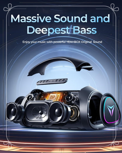 Sonic Boom MAX 300W Bluetooth Speaker - Massive Bass