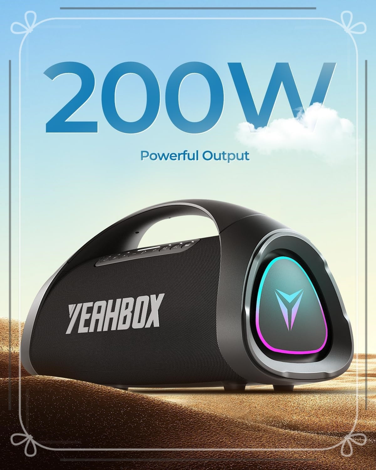 Sonic Boom MAX 300W Bluetooth Speaker - Massive Bass